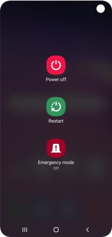 Press Power off.
