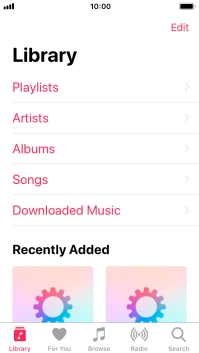 Press Playlists.