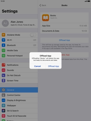 Press Offload App.
