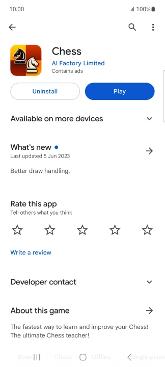 Press Uninstall.