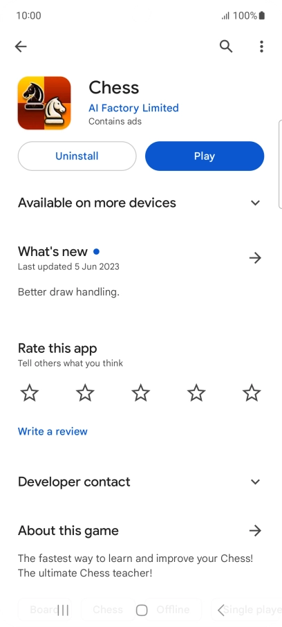 Press Uninstall.
