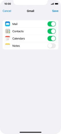 If this screen is displayed, you email account has been recognised and set up automatically. Follow the instructions on the screen to key in more information and finish setting up your phone.