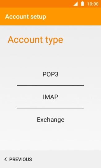 Press IMAP.
