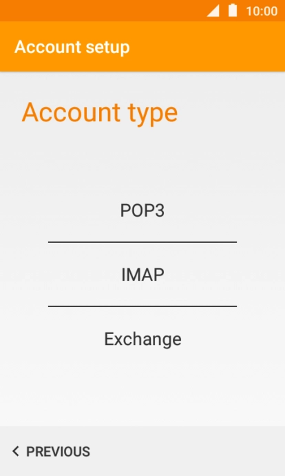 Press IMAP.
