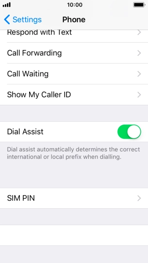 Press SIM PIN.