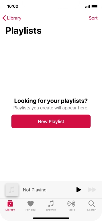 Press New Playlist.