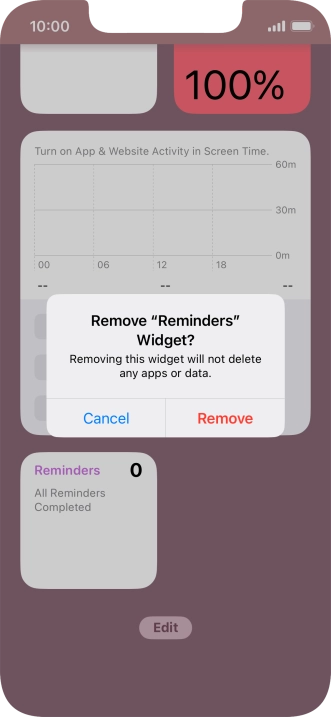Press Remove.