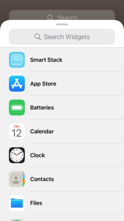 Press Smart Stack.