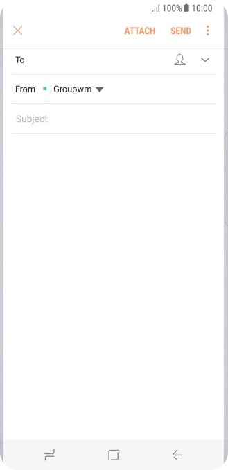 Press the search field and key in the first letters of the recipient's name. Press the search field and key in the first letters of the recipient's name.