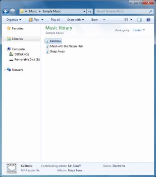 Highlight the required file and move or copy it to the required location.