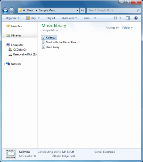 Highlight the required file and move or copy it to the required location. Highlight the required file and move or copy it to the required location.