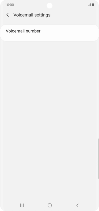 Press Voicemail number. Press Voicemail number.