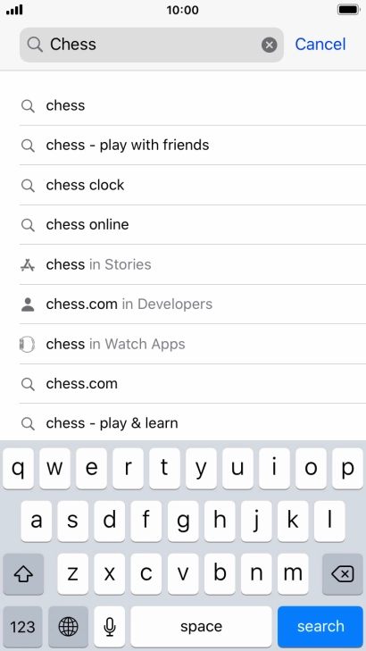 Press search.