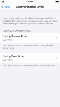 Press During Screen Time.