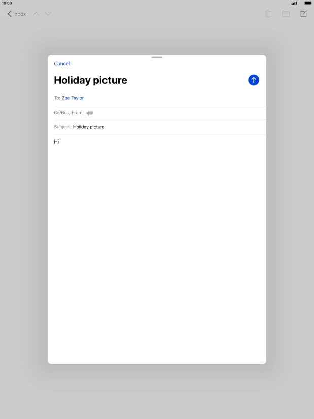 Press and hold the text input field until a pop-up menu is displayed. Press and hold the text input field until a pop-up menu is displayed.