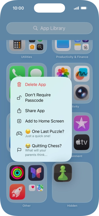 Press Don't Require Passcode.