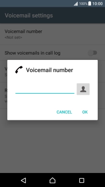 Key in +61414121121 and press OK.
