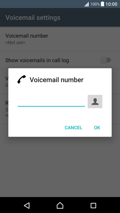 Key in +61414121121 and press OK.