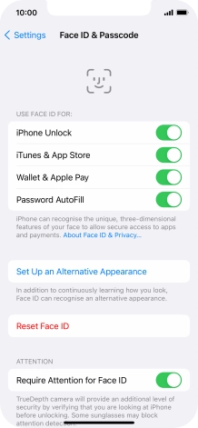Press the indicators next to the required settings to turn them on or off. Press the indicators next to the required settings to turn them on or off.