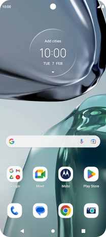 Slide two fingers downwards starting from the top of the screen.