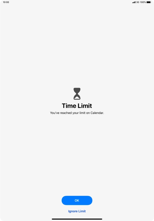 Press Ignore Limit. Press Ignore Limit.
