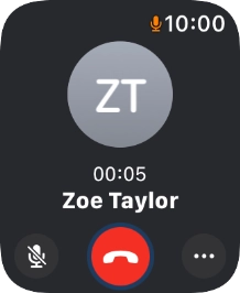 Press the end call icon to end the call and return to the home screen. Press the end call icon to end the call and return to the home screen.