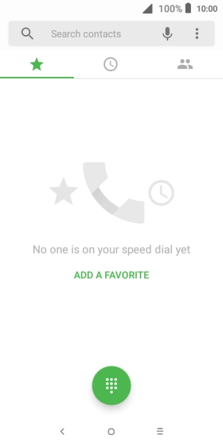 Press the menu icon.