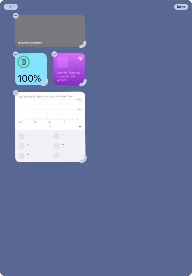 Press the add icon. Press the add icon.
