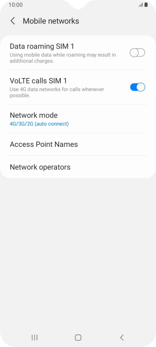 Press Network mode. Press Network mode.