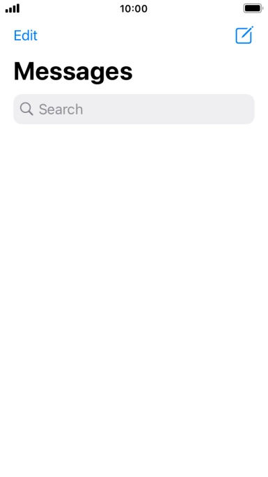 Press the new message icon. Press the new message icon.