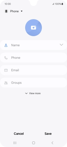 Press the address book drop down list. Press the address book drop down list.