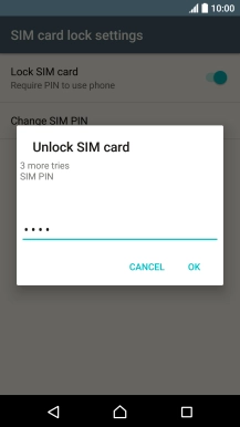 Key in your PIN and press OK.