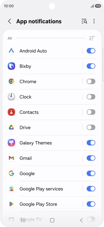 Press the drop down list. Press the drop down list.