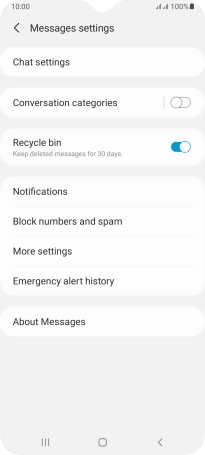 Press More settings. Press More settings.