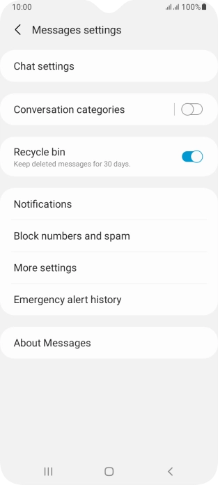 Press More settings. Press More settings.