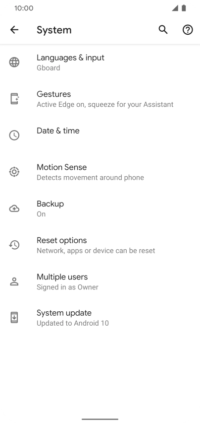 Press Reset options. Press Reset options.