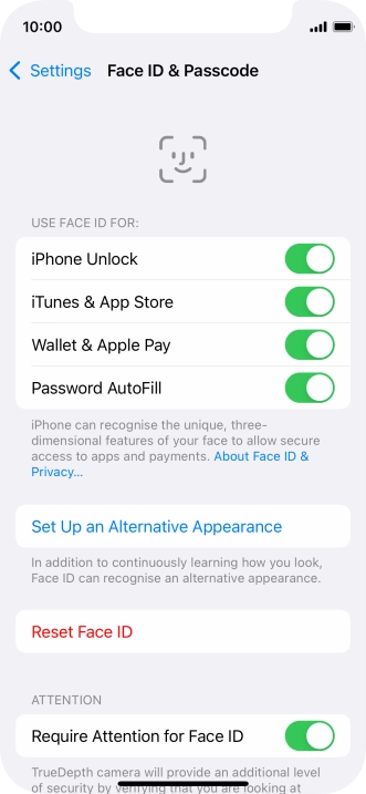 Press the indicators next to the required settings to turn them on or off. Press the indicators next to the required settings to turn them on or off.