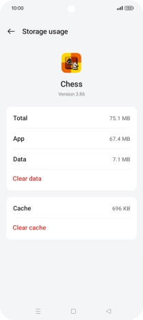 Press Clear cache.