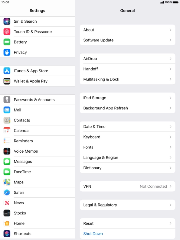 Press Touch ID & Passcode.