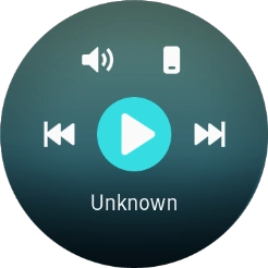 Press the storage device icon to select audio file playback from your smartwatch or your phone. Press the storage device icon to select audio file playback from your smartwatch or your phone.
