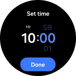 Slide your finger up or down on the screen to set the required time. Slide your finger up or down on the screen to set the required time.