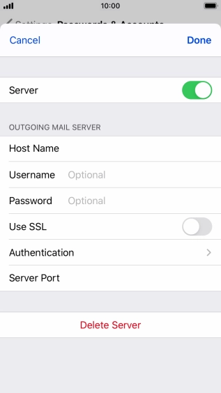 Press Authentication.