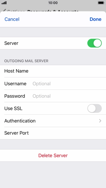 Press Authentication.