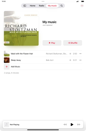Go to the required category or playlist and press the required audio file. Go to the required category or playlist and press the required audio file.