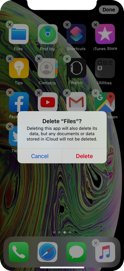 Press Delete.