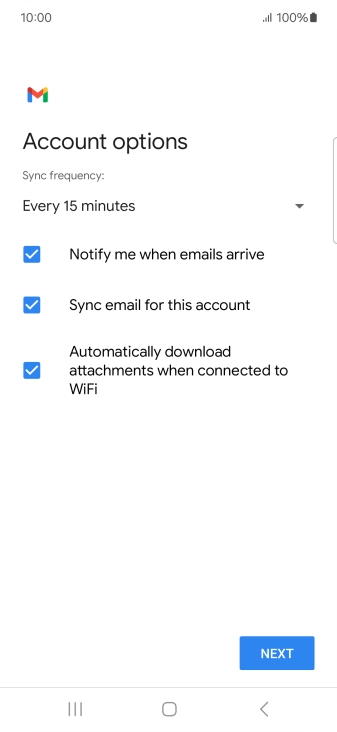 Press the drop down list below 