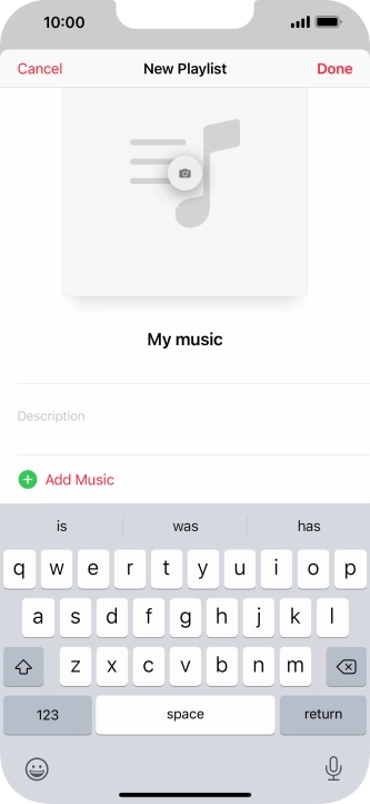 Press Add Music.