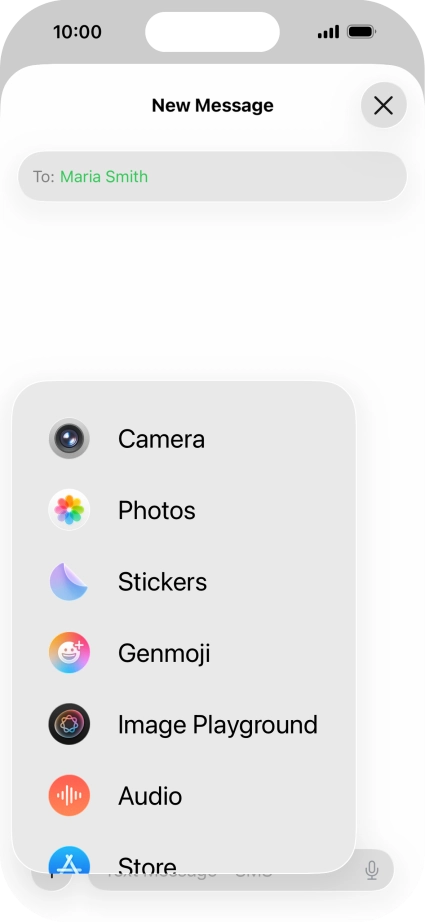 Press Genmoji.