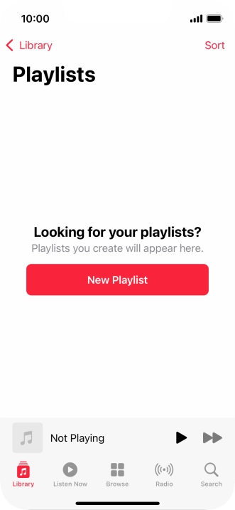 Press New Playlist.