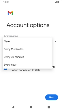 Press the required setting. Press the required setting.